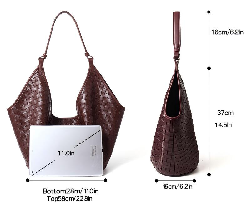 Product image 7 of Commuting Genuine Leather Large Capacity Woven Tote Bag New Arrival for wholesale handbag buyers