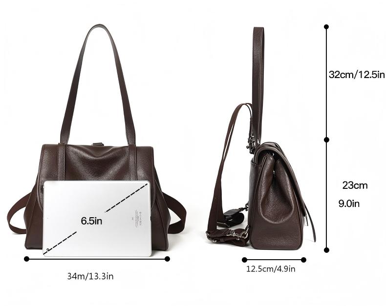 Product image 7 of Shoulder Bag Backpack Versatile Genuine Leather Large Capacity Vintage for wholesale handbag buyers