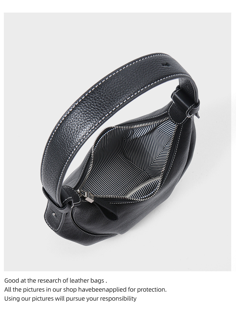 Product image 7 of Shoulder Bag Commuting Genuine Leather Women’s Bag Cowhide Leather Underarm Bag for wholesale handbag buyers