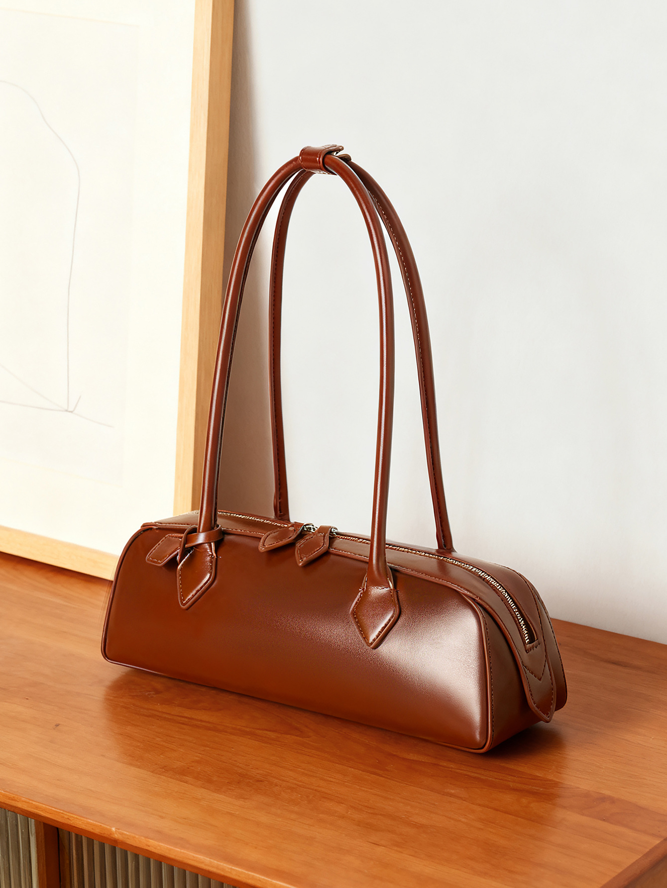 Product image 2 of Shoulder Bag Commuting Style Genuine Leather Women’s Bag Baguette Bag for wholesale handbag buyers