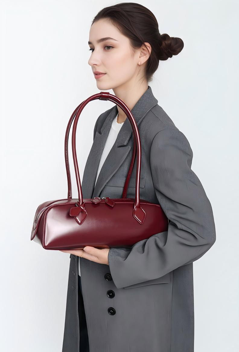Product image 7 of Shoulder Bag Commuting Style Genuine Leather Women’s Bag Baguette Bag for wholesale handbag buyers