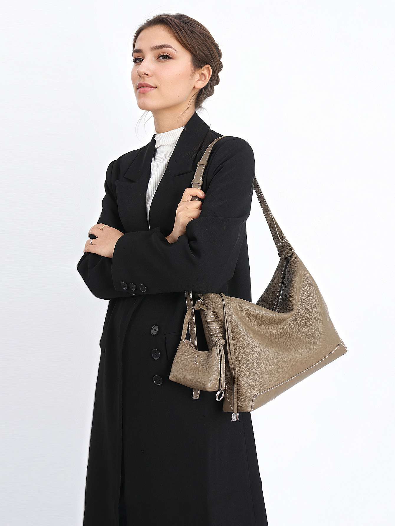 Product image 2 of Shoulder Bag Tote Bag Korean Style Genuine Leather Women’s Bag Crossbody Bag for wholesale handbag buyers