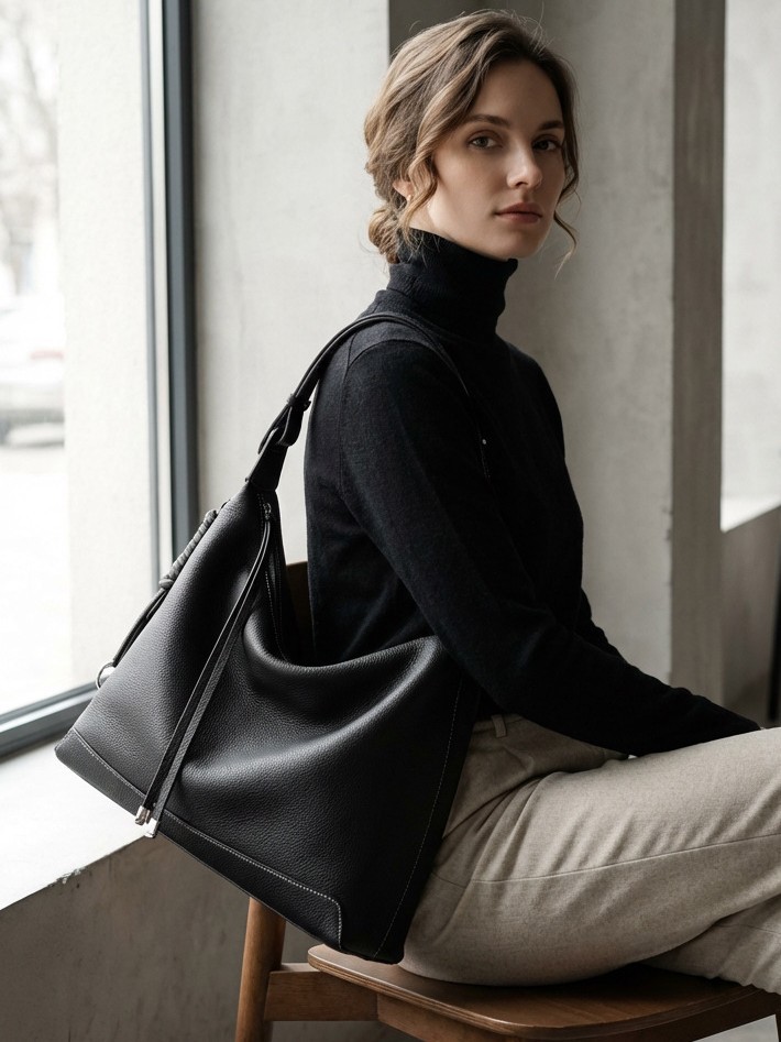 Product image 4 of Shoulder Bag Tote Bag Korean Style Genuine Leather Women’s Bag Crossbody Bag for wholesale handbag buyers