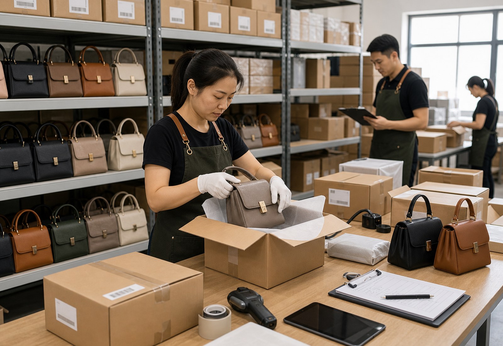 Ready stock packages prepared for fast shipment
